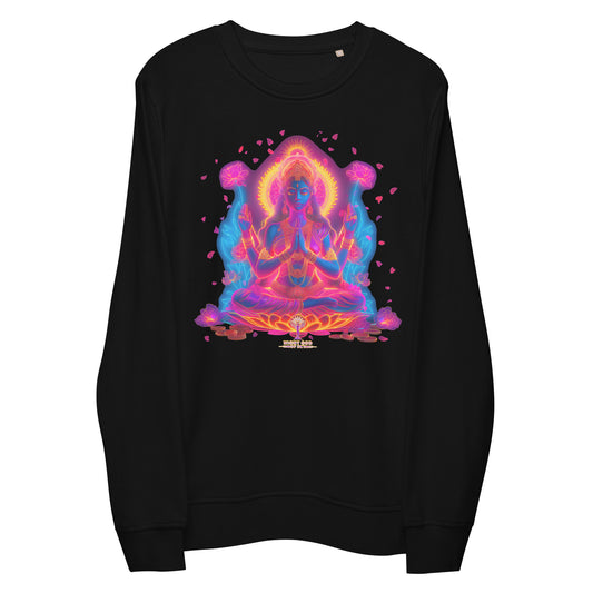 Neon Lakshmi Goddess Unisex organic sweatshirt