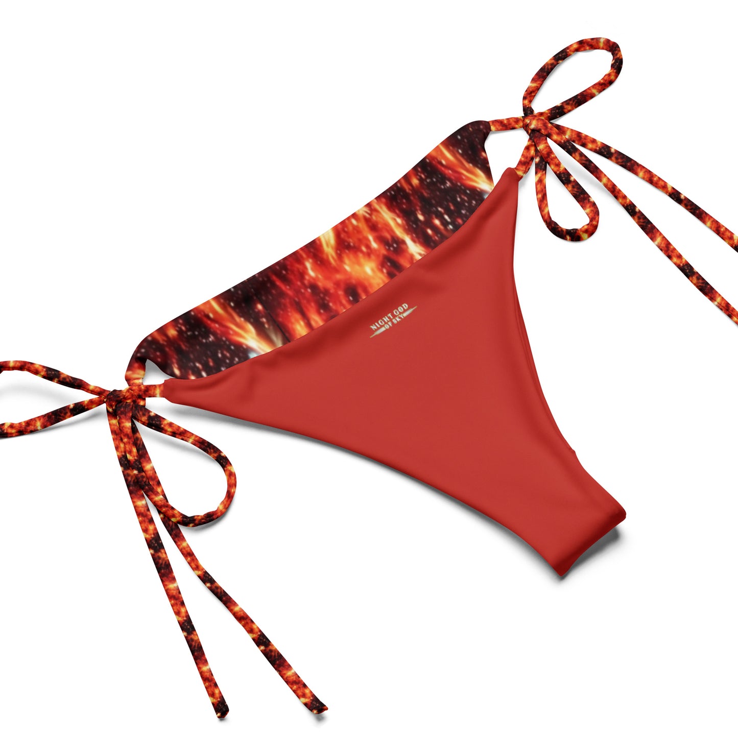 FIRE Print Recycled String Bikini Swimwear