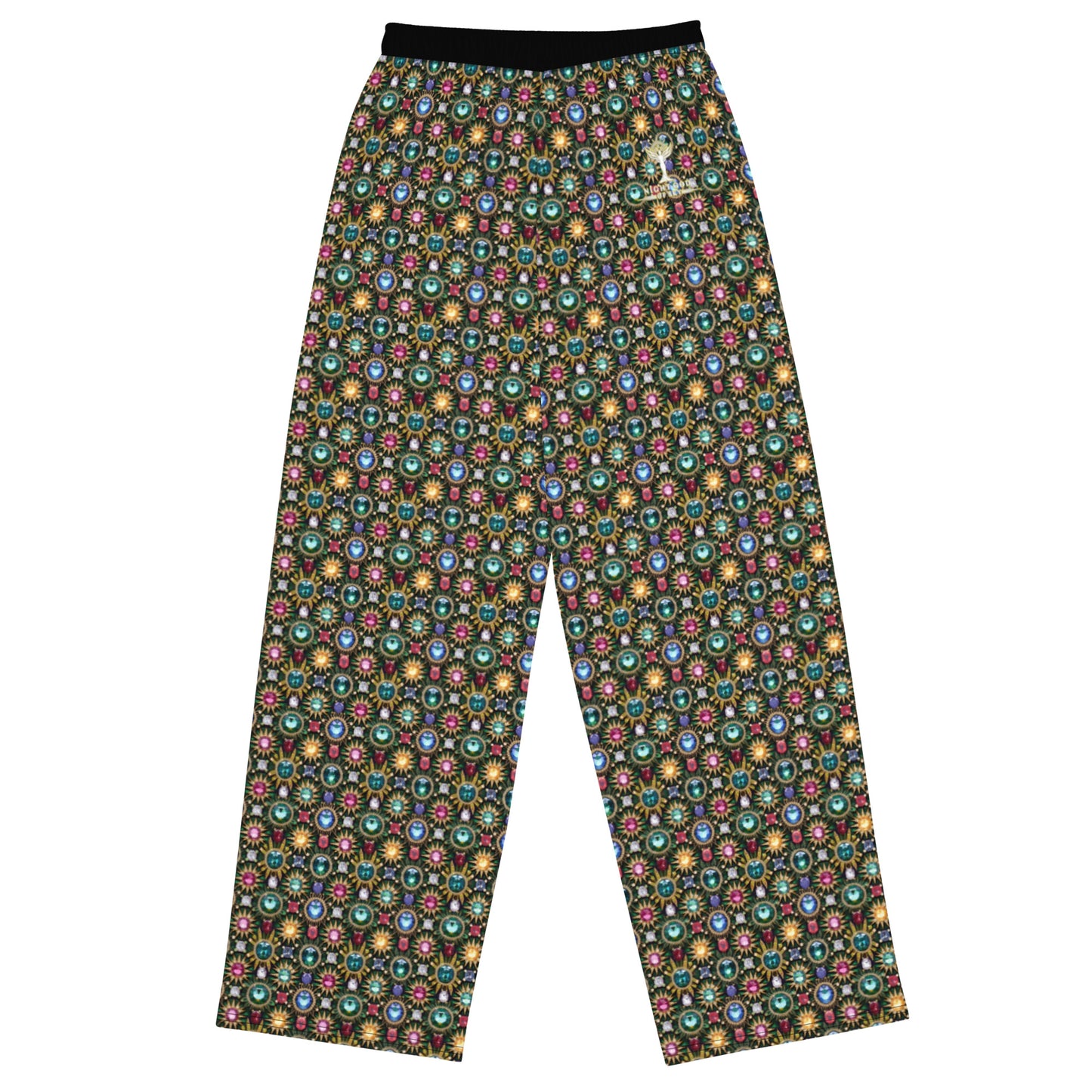 RAJ ROYAL THRONE WIDE LEG PANTS MULTI BLACK COLORWAY