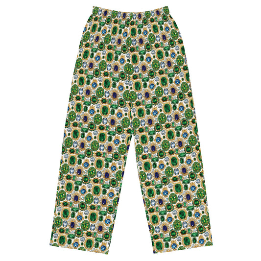 RAJ ROYAL THRONE WIDE LEG PANTS MULTI WHITE COLORWAY