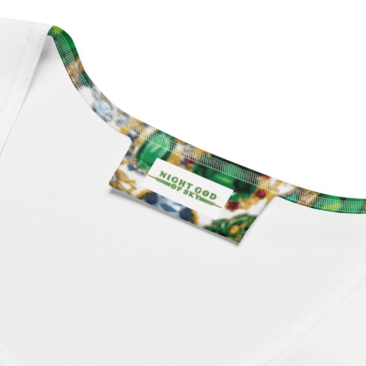 RAJ ROYAL THRONE CROWN GEM TANK TOP MULTI WHITE COLORWAY