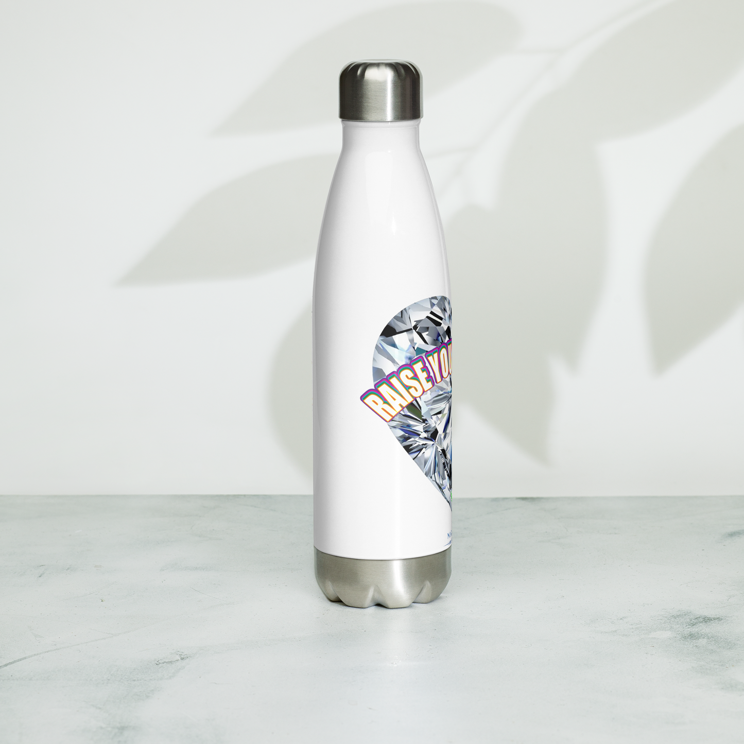 RAISE YOUR VIBRATION Stainless Steel Manifestation Bottle