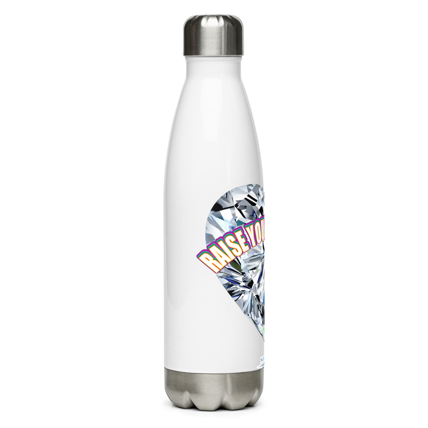 RAISE YOUR VIBRATION Stainless Steel Manifestation Bottle