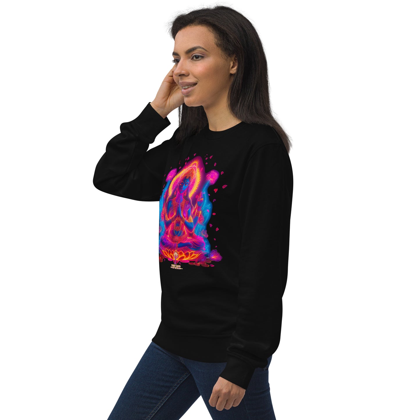 Neon Lakshmi Goddess Unisex organic sweatshirt