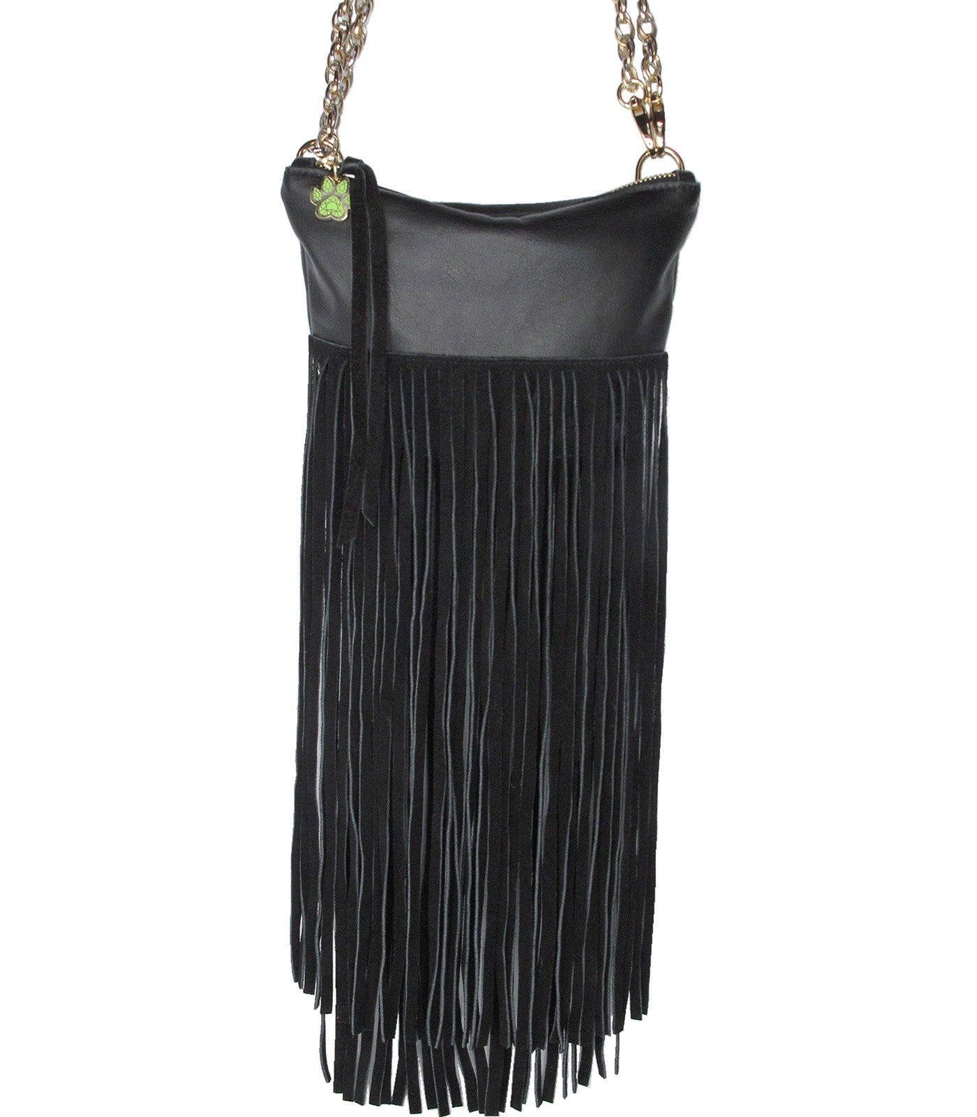 Chi Chi Couture EVENT BAG with FRINGE - Black