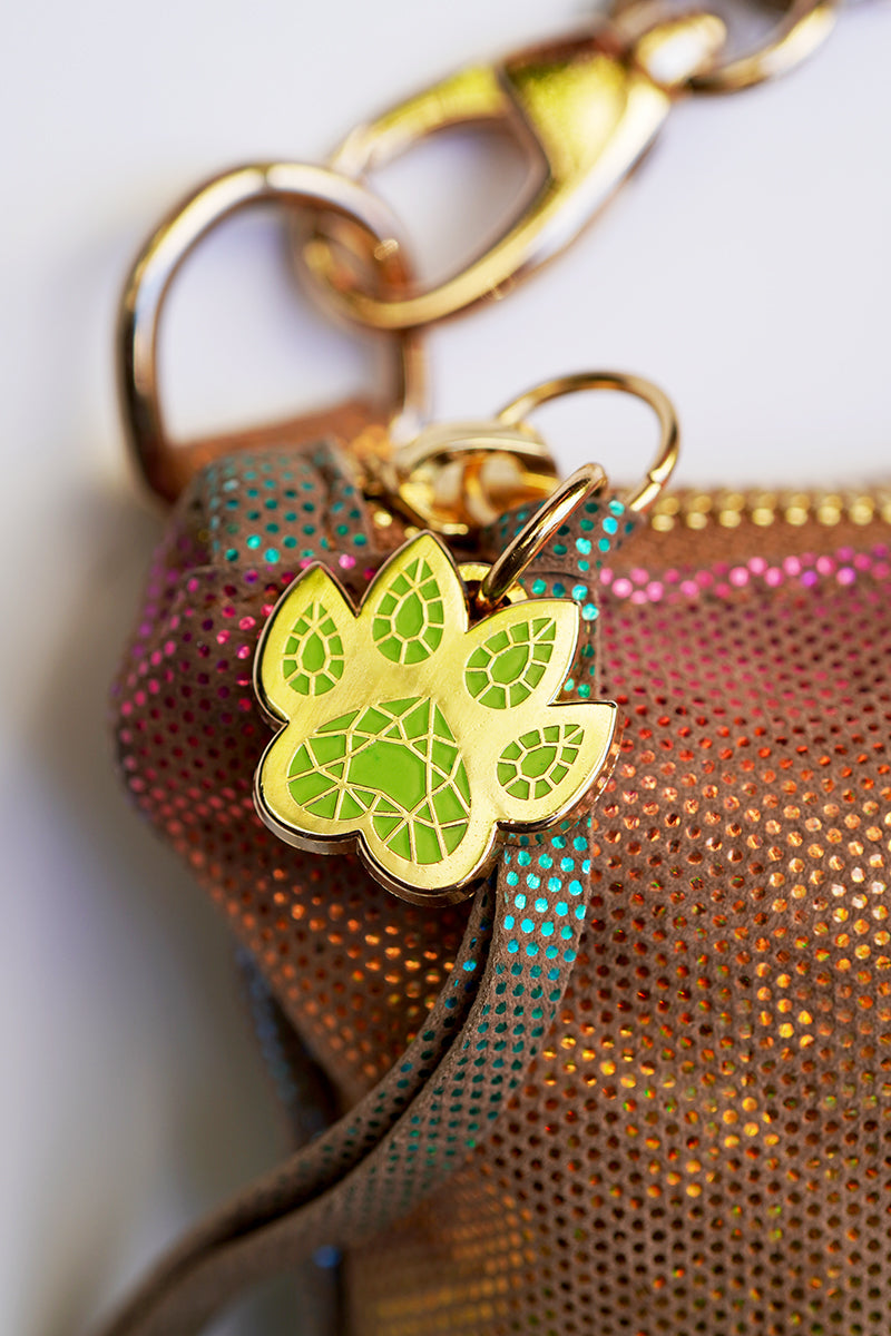 Chi Chi Couture EVENT BAG with FRINGE - Rainbow Foil