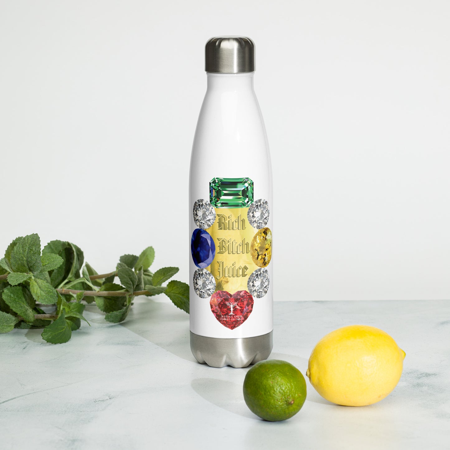 RICH BITCH JUICE Stainless Steel Manifestation Bottle