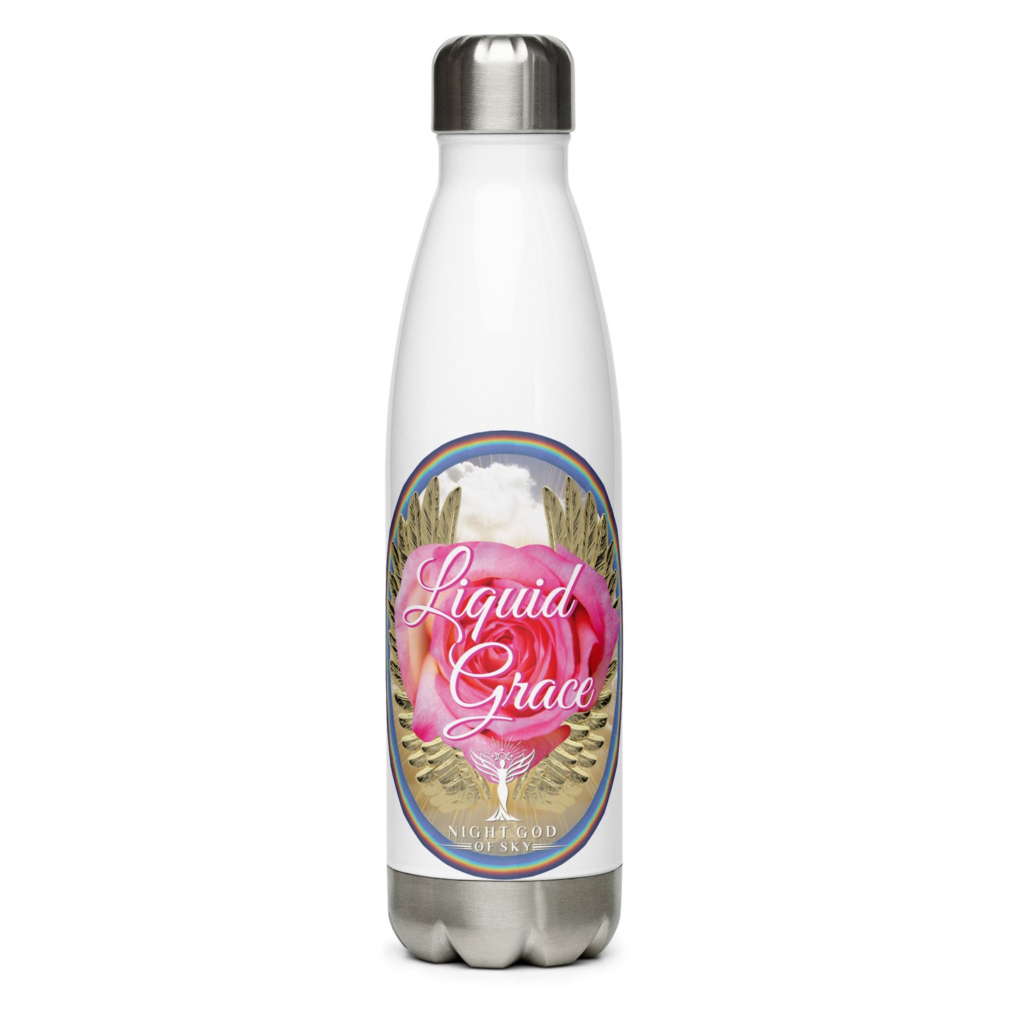 LIQUID GRACE Stainless Steel Manifestation Bottle