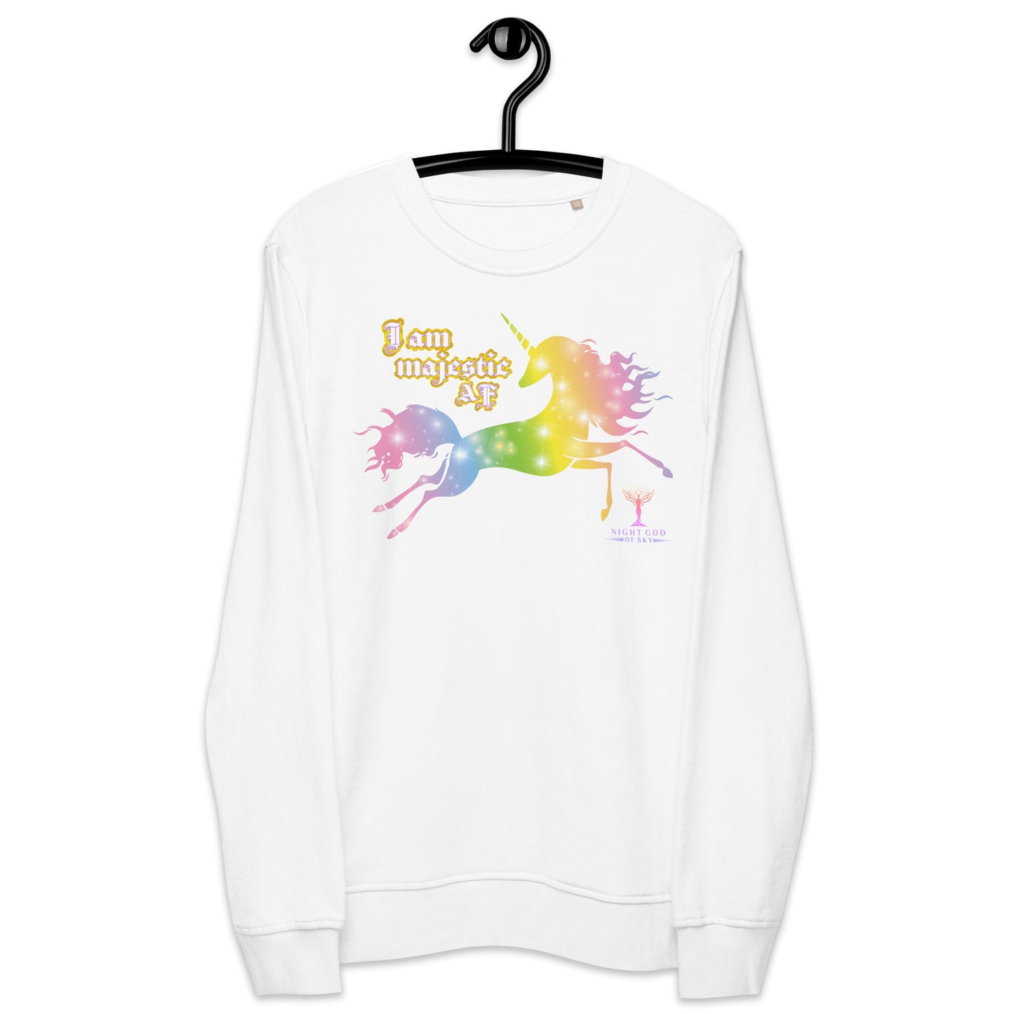 I AM MAJESTIC AF organic sweatshirt