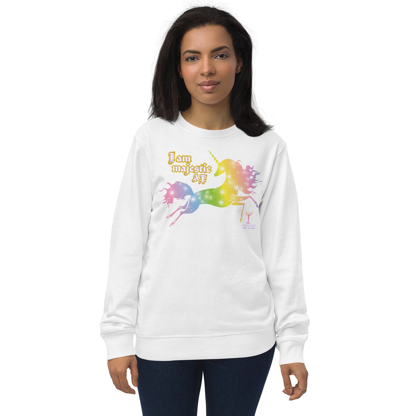 I AM MAJESTIC AF organic sweatshirt