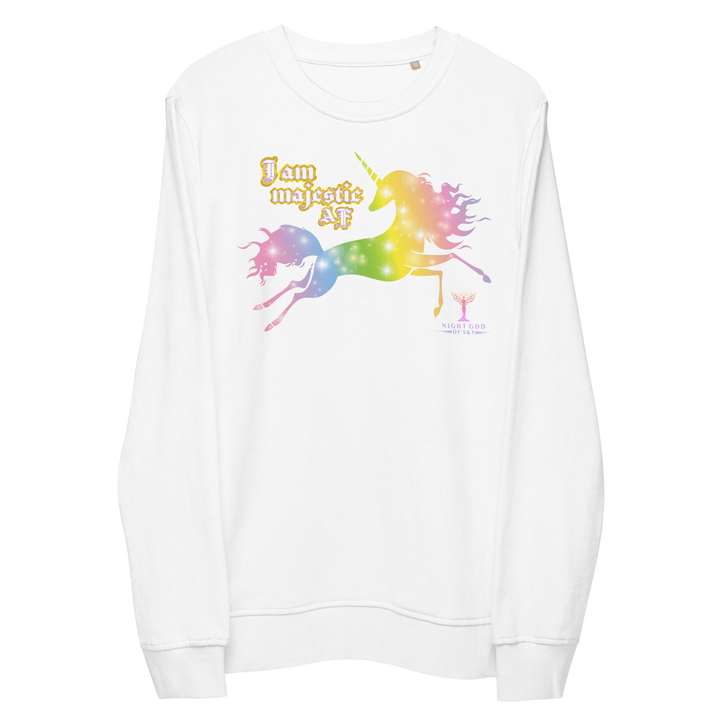 I AM MAJESTIC AF organic sweatshirt