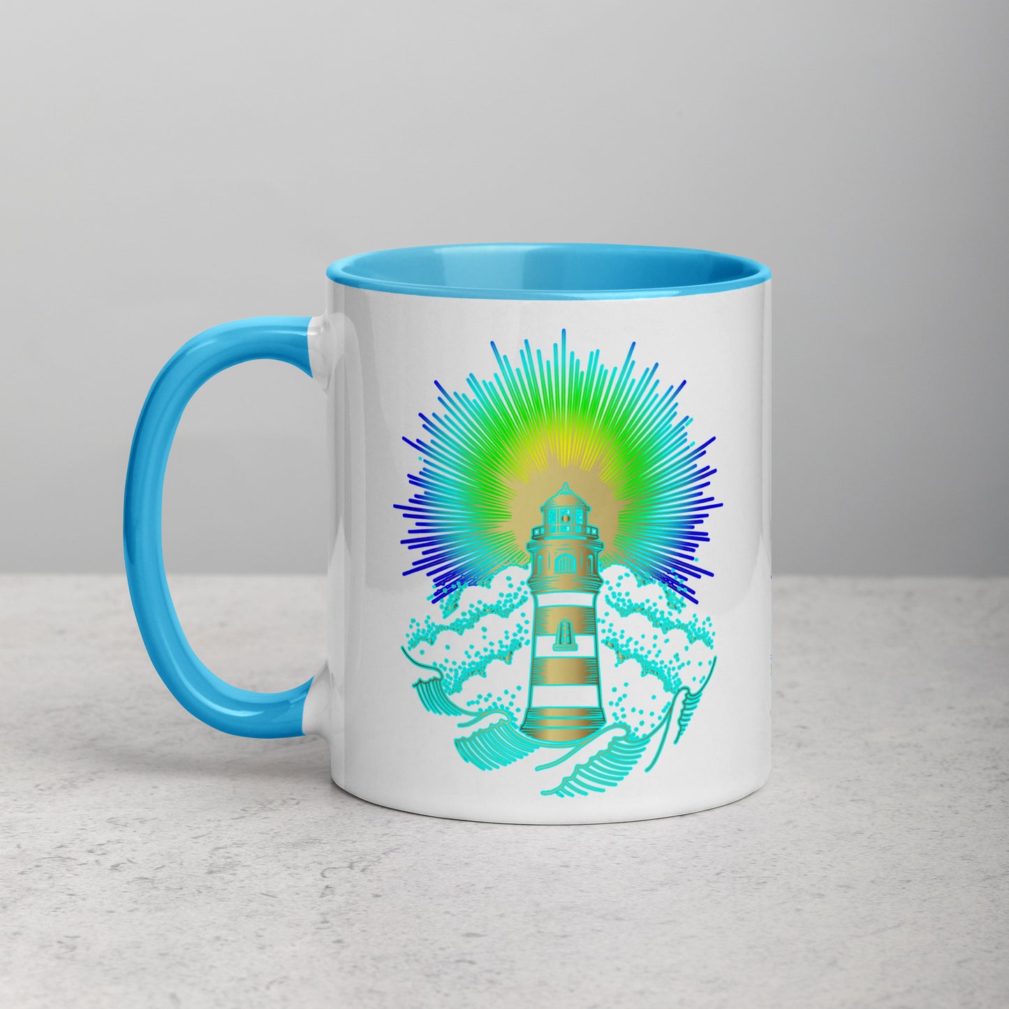 LIGHTHOUSE Mug with Color Inside