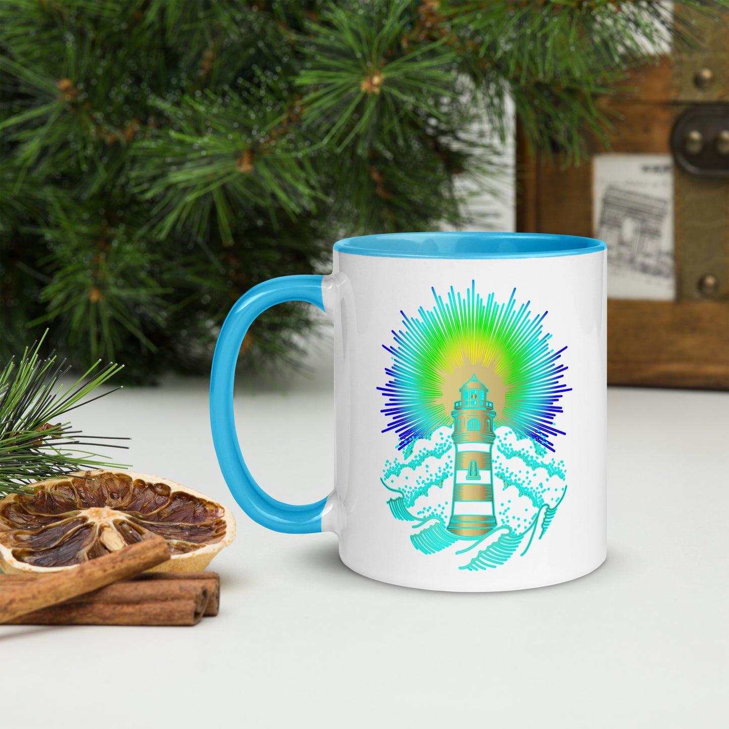 LIGHTHOUSE Mug with Color Inside