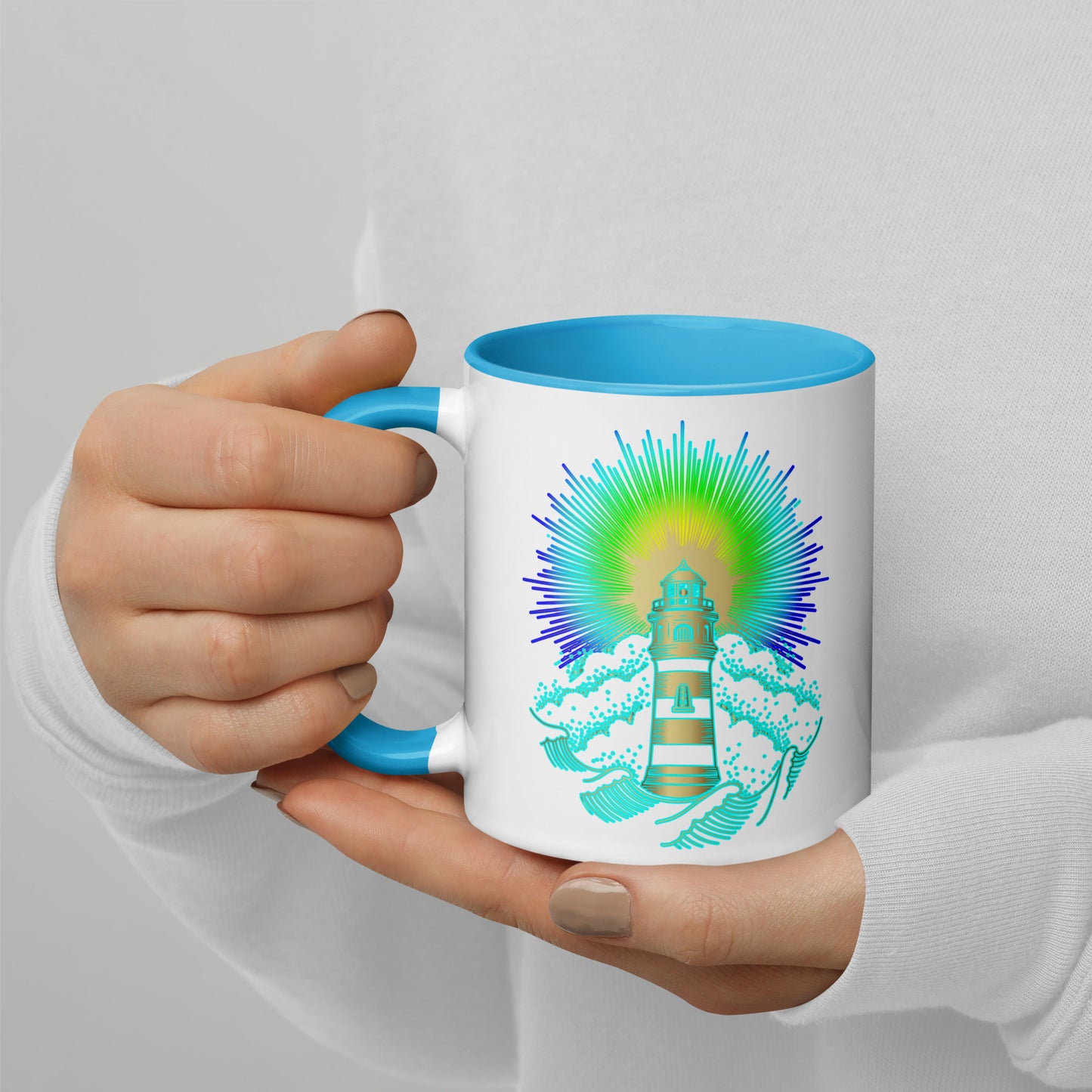 LIGHTHOUSE Mug with Color Inside