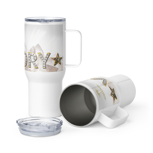 VICTORY QUARTZ TRAVEL MUG W HANDLE