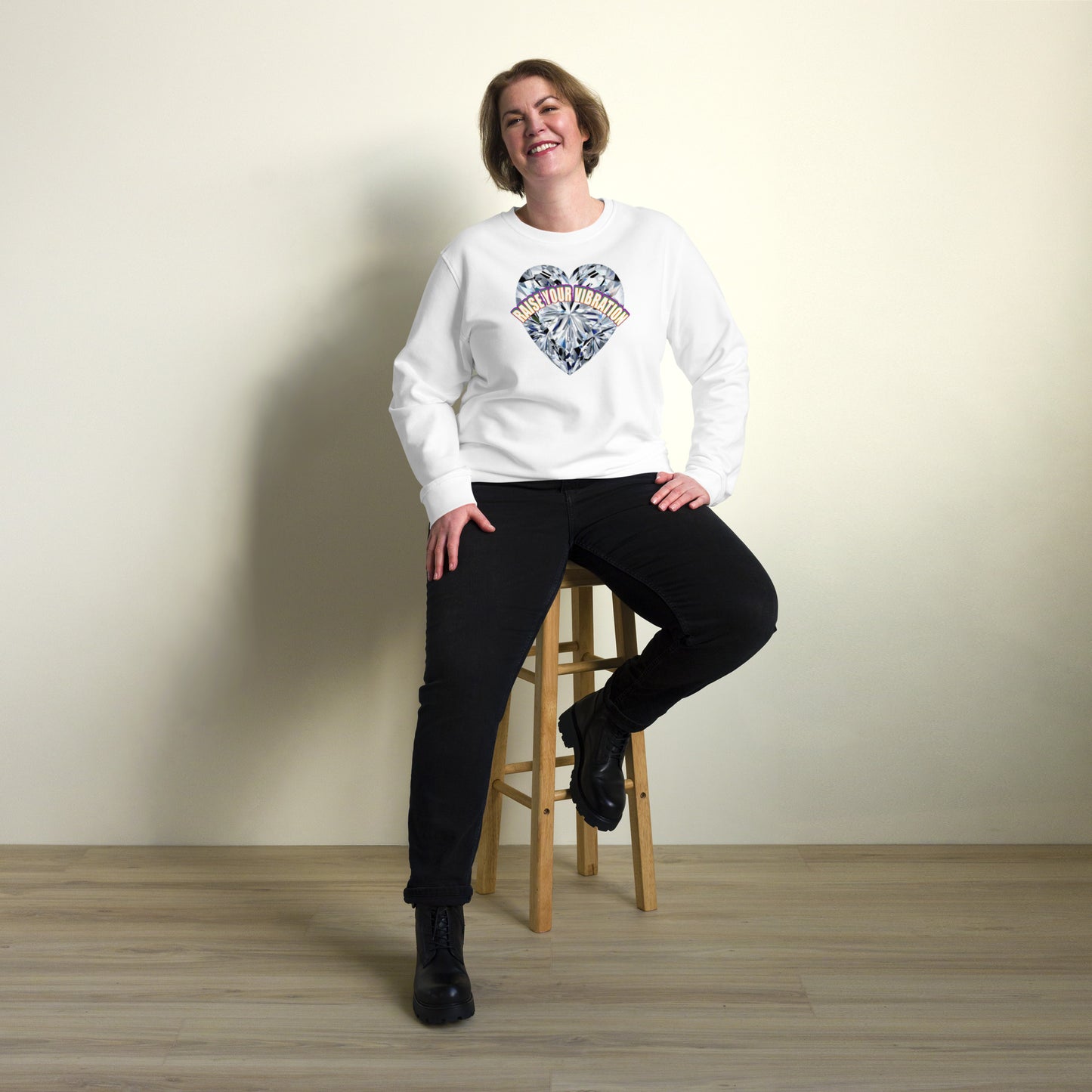 RAISE YOUR VIBRATION Organic Cotton Sweatshirt